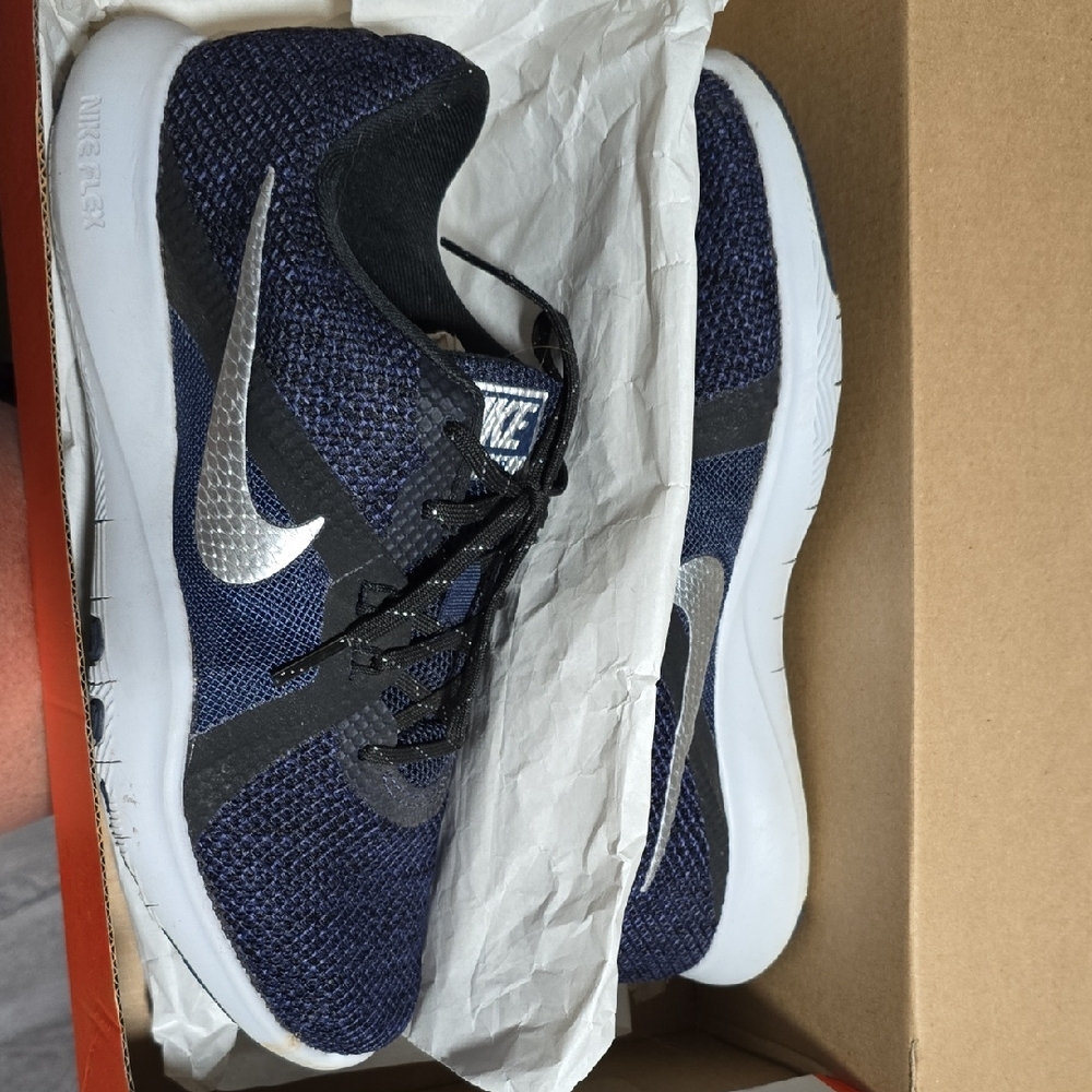 Nike Navy and Metallic Sneakers